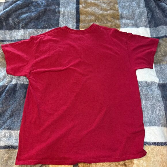 Vintage Red Embroidered Rose Shirt Size XL - Picture 2 of 3